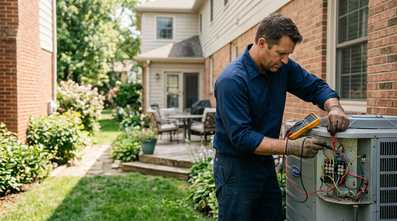 HVAC technician working near Milford, TX